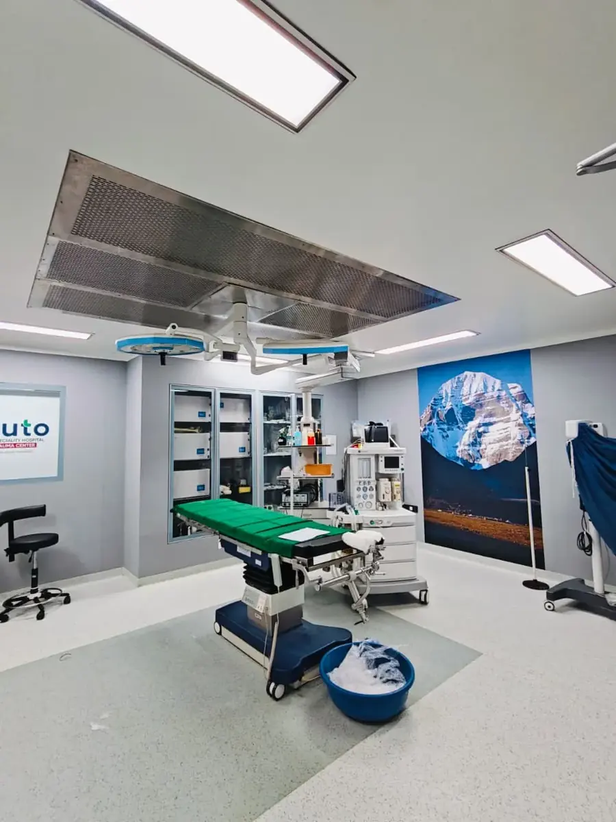 Class 100 operation theatre at Pluto Hospital