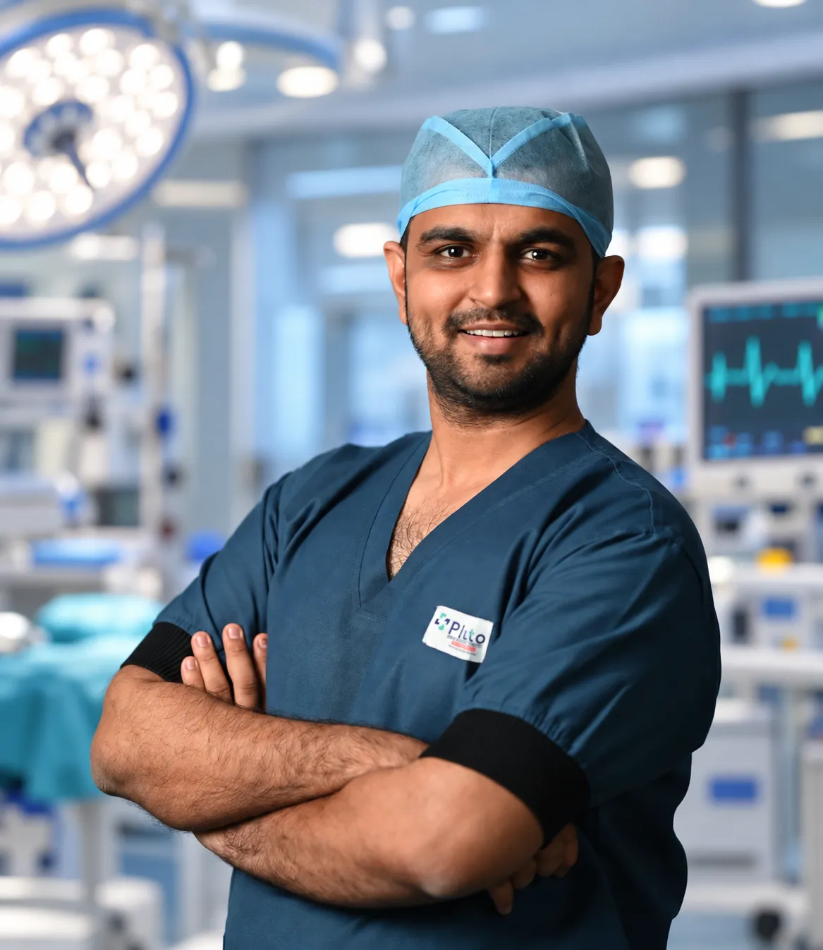 Dr. Keval Patel – robotic knee replacement surgeon at Pluto Hospital, Himatnagar