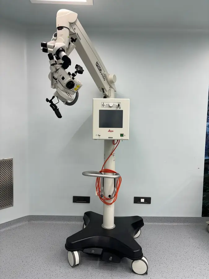 Advanced surgical equipment in the operation theatre at Pluto Hospital, Himatnagar