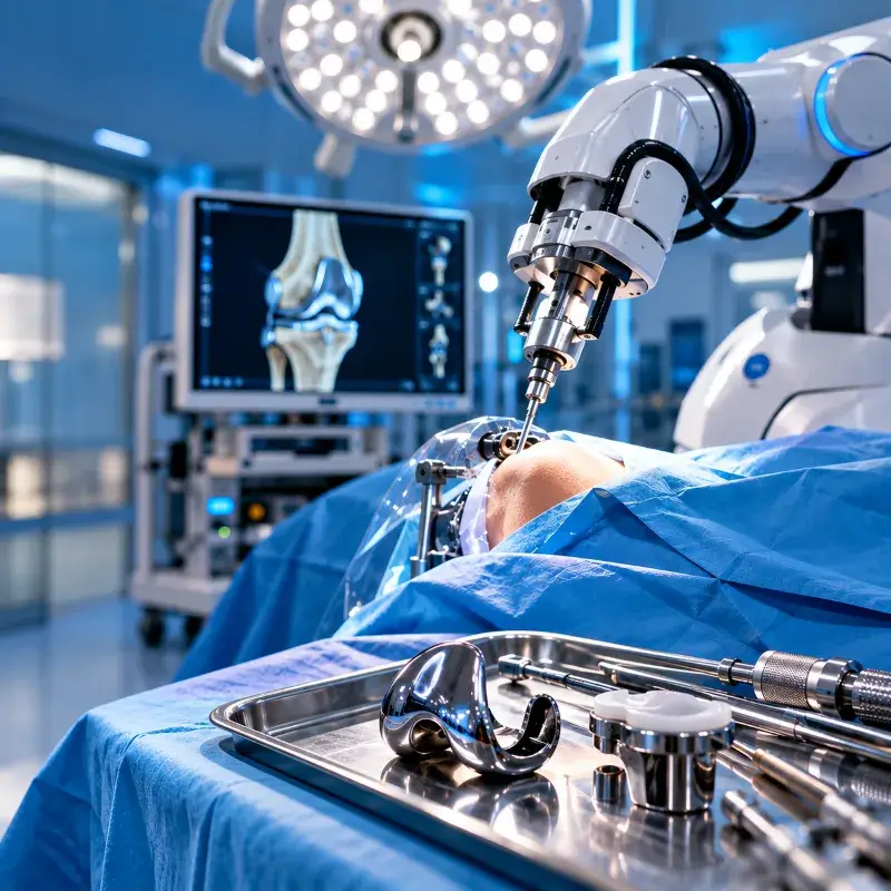 Robotic Knee Replacement at Pluto Hospital, Himatnagar