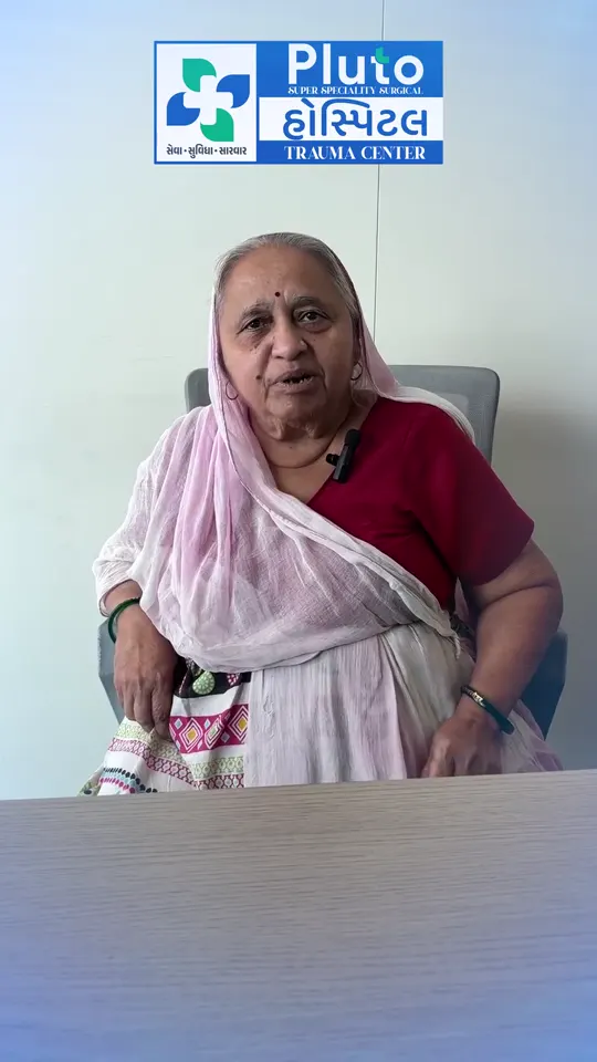 Patient testimonial – Knee Replacement (TKR) at Pluto Hospital, Himatnagar